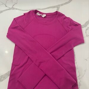 Lululemon Athletica Sonic Pink Long Sleeve Swifty Tech